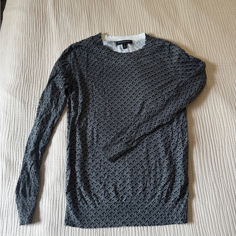 Banana Republic Geometric Knit Top